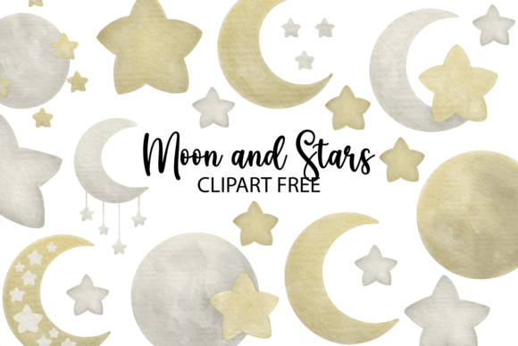 Download Moon and Stars Clipart Free - Free Collection