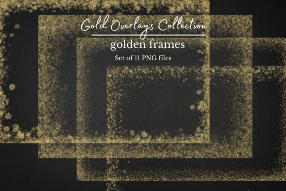 Download Gold Frames, Winter Overlays - Overlays Collection