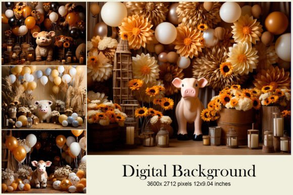 Download Balloon Party Studio Backdrop Overlays - Overlays Collection