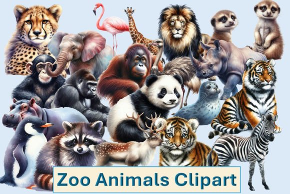 Download Zoo Animals Clipart PNGs - Zoo animals Collection