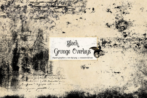Download 40 Black Grunge Overlays - Overlays Collection