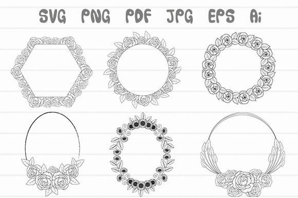 Download Flower Wearth Svg or Flower Border Png - Flower border png Collection