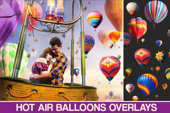 Download 36 Hot Air Balloon Photo Overlays - Overlays Collection