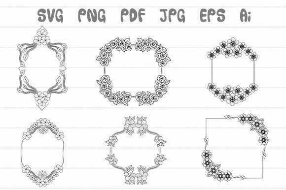 Download Flower Wearth Svg or Flower Border Png - Flower border png Collection