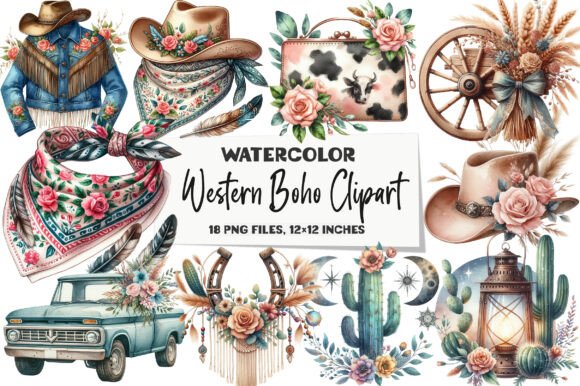 Download Western Boho Clipart - Boho clipart Collection