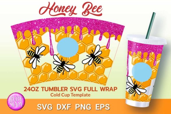 Download Bee and Honeycomb, Dripping Glitter - Dripping glitter Collection