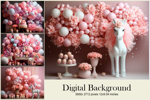 Download Balloon Party Studio Backdrop Overlays - Overlays Collection