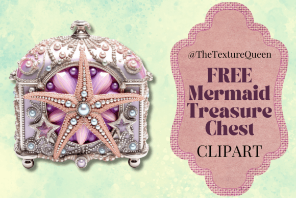 Download Mermaid Treasure Chest Free Clipart - Free Collection