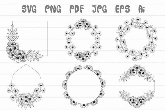 Download Flower Wearth Svg or Flower Border Png - Flower border png Collection