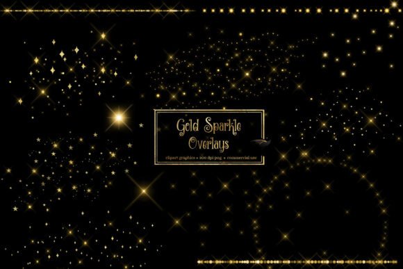 Download Gold Sparkle Overlays - Overlays Collection